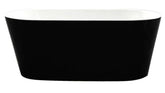 DEWAN Gloss Black And Gloss White Freestang Bathtub 1500mm And 1700mm